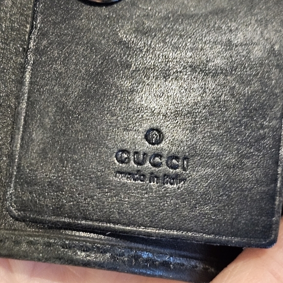 Gucci GG Embossed Monogram Web Key Case/Holder wWristlet, Twilly, & Tassel Added - Picture 5 of 17